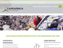 Tablet Screenshot of capeafrica-res.co.za